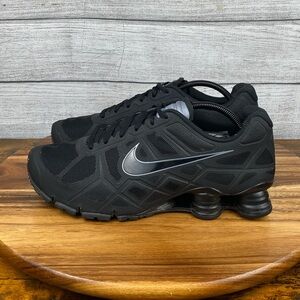 Nike 2012 Shox Turbo Black Metallic Shoes 454166-001 Men’s Sneaker Size 10.5